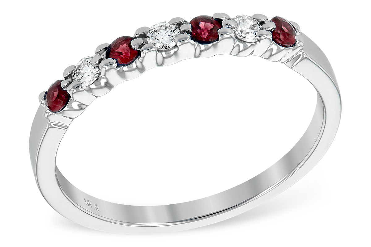 F185-98677: LDS WED RG .18 RUBY .28 TGW