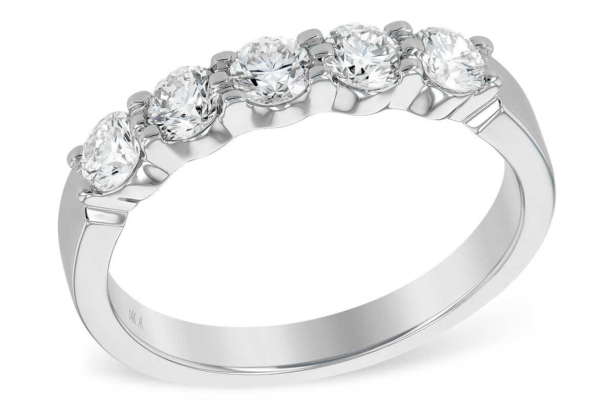 F186-89586: LDS DIA WED RG .75 TW (5 STONES)