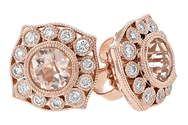 F188-67750: EARR .75 MORGANITE .98 TGW