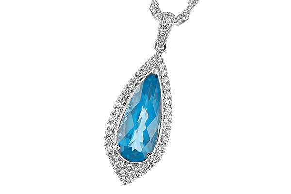 F189-57750: NECK 2.40 BLUE TOPAZ 2.65 TGW