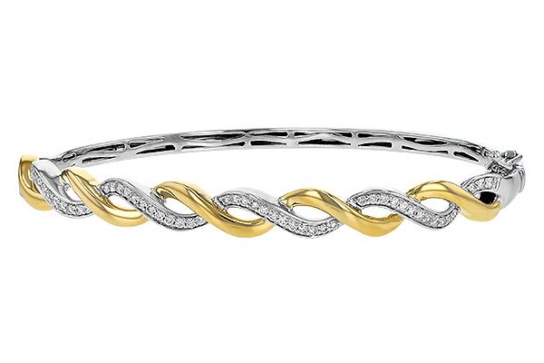 F189-59595: BANGLE BRACELET .42 TW