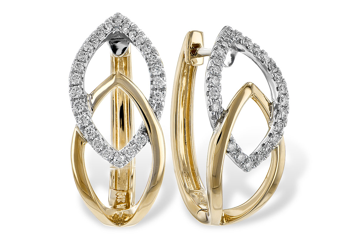 F189-62350: EARRINGS .25 TW