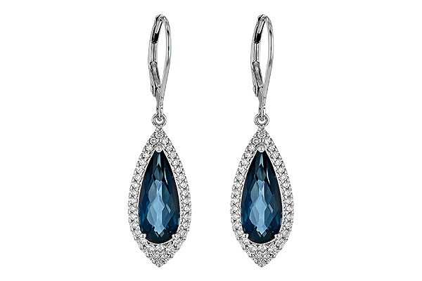 F190-46823: EARR 5.05 LONDON BLUE TOPAZ 5.42 TGW