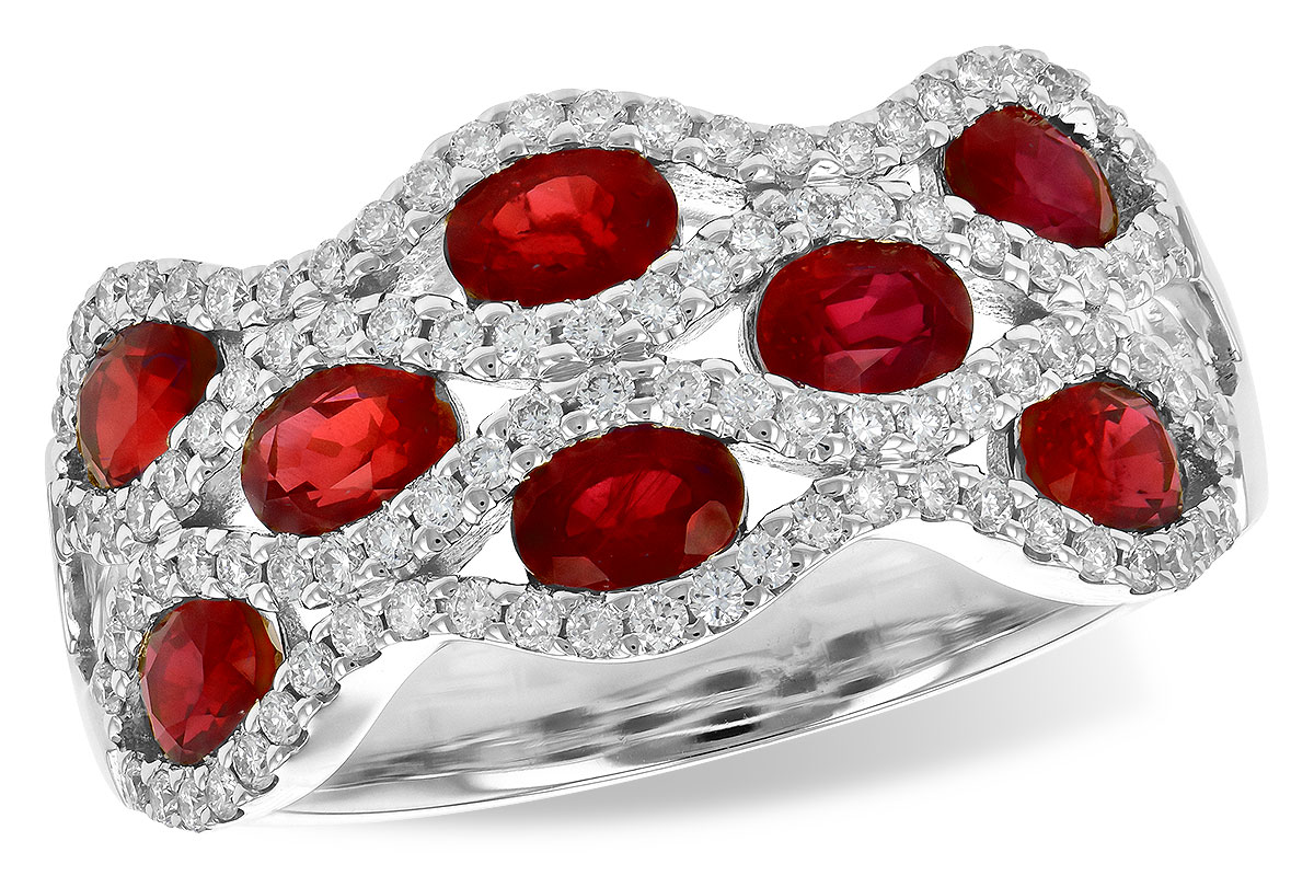 F190-51432: LDS WED RG 1.80 TW RUBY 2.18 TGW