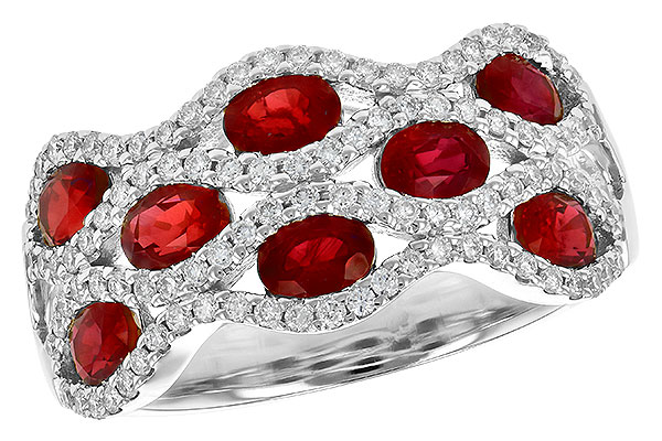 F190-51432: LDS WED RG 1.80 TW RUBY 2.18 TGW