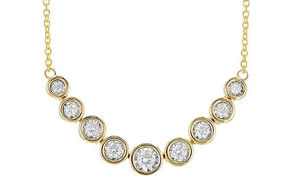 F273-21423: NECKLACE .75 TW