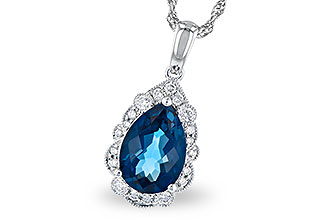 F273-25077: NECK 2.25 LONDON BLUE TOPAZ 2.40 TGW (10x7 PS)
