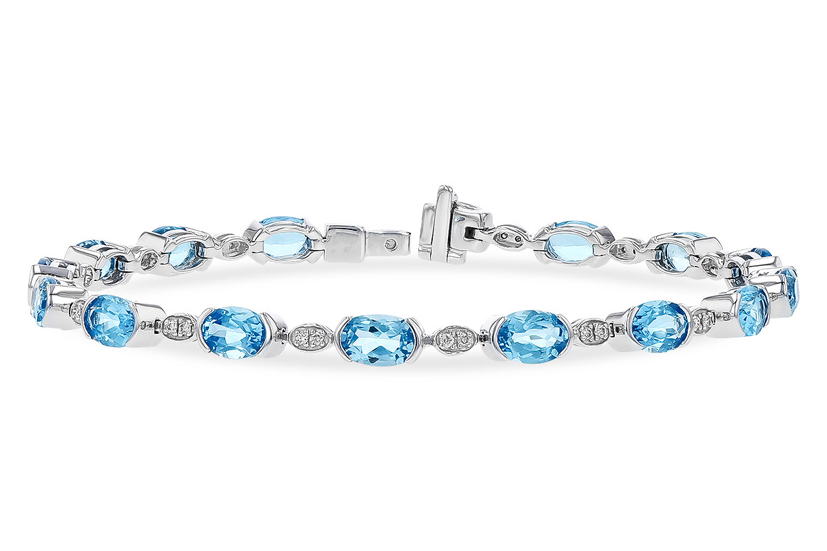 F274-09550: BRACELET 7.80 SWISS BLUE TOPAZ 7.96 TGW