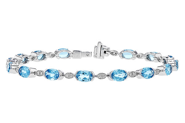 F274-09550: BRACELET 7.80 SWISS BLUE TOPAZ 7.96 TGW