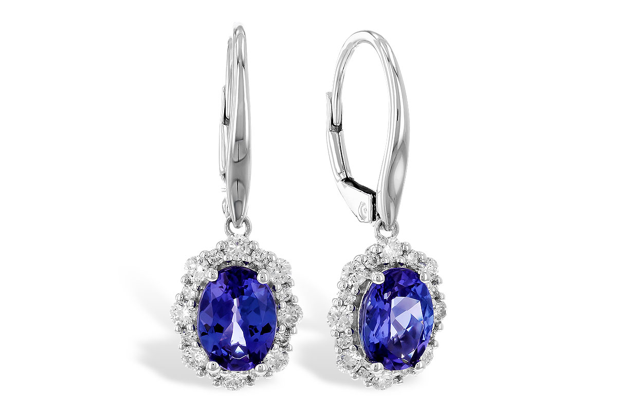 F274-14095: EARR 1.28 TW TANZANITE 1.72 TGW (7x5 OVAL)