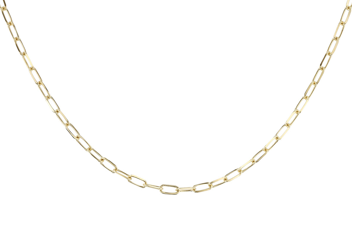 F274-15059: PAPERCLIP MD (18IN, 3.10MM, 14KT, LOBSTER CLASP)