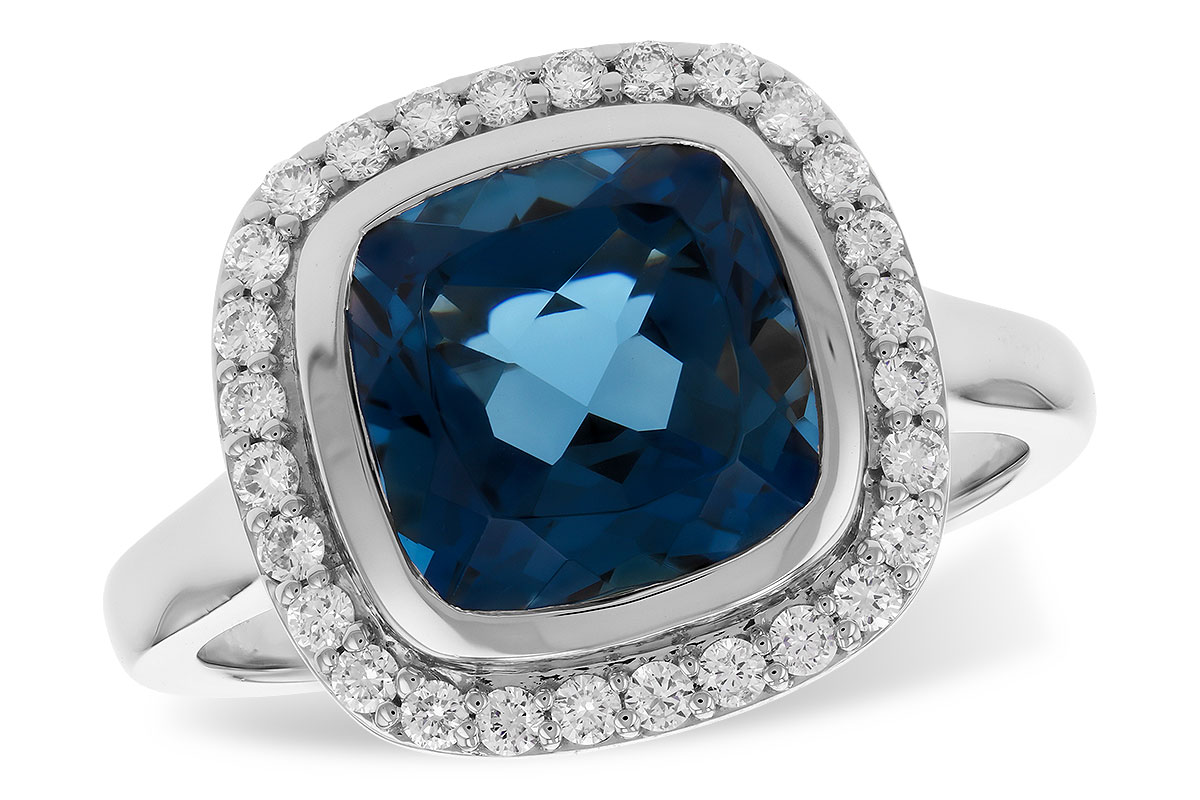 F274-15941: LDS RG 3.85 LONDON BLUE TOPAZ 4.15 TGW (9MM LBT)