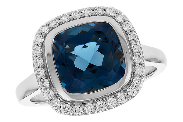 F274-15941: LDS RG 3.85 LONDON BLUE TOPAZ 4.15 TGW (9MM LBT)