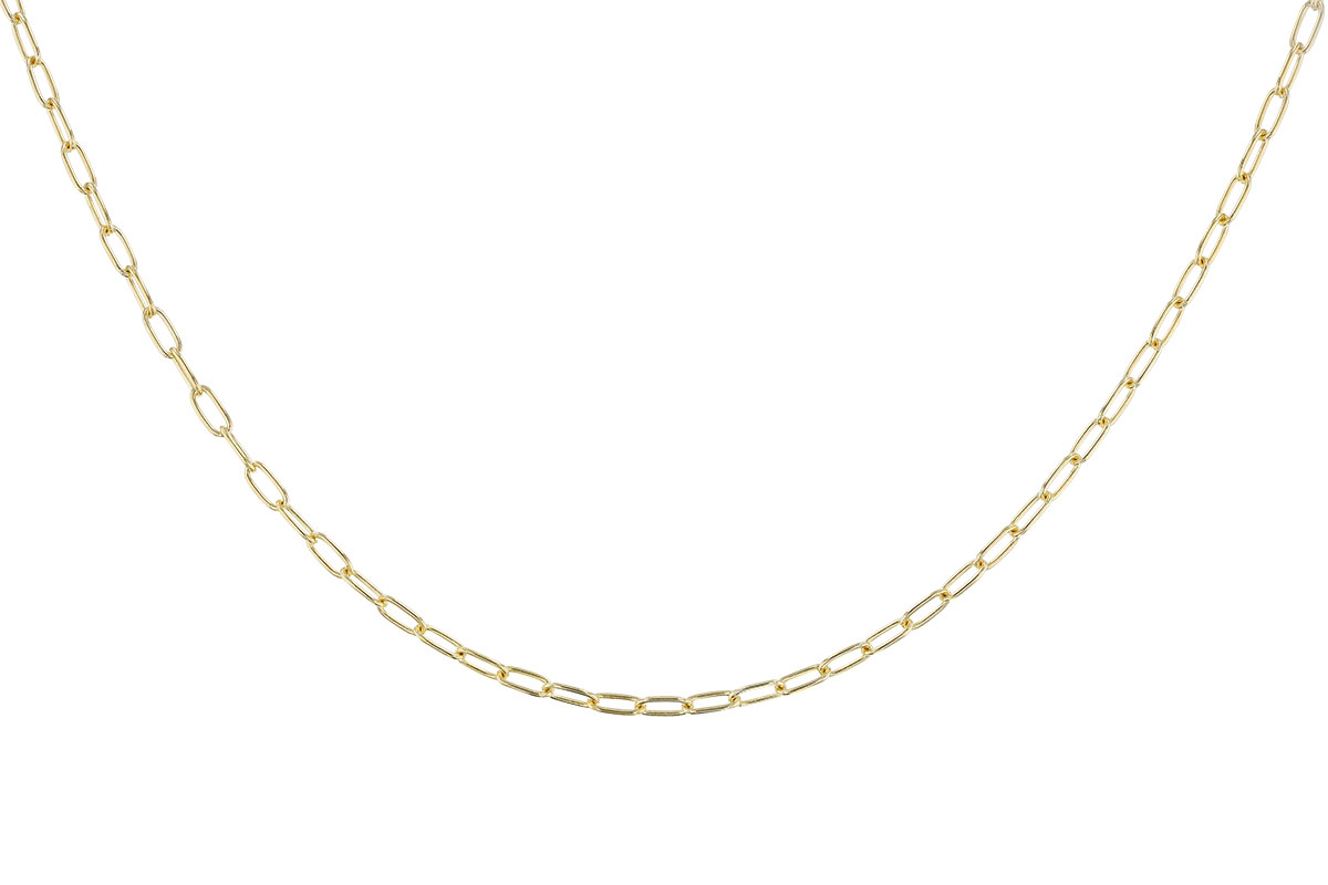 F275-00459: PAPERCLIP SM (16IN, 2.40MM, 14KT, LOBSTER CLASP)
