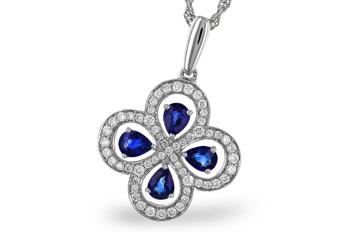 F275-02314: NECKLACE .68 SAPPHIRE TW .96 TGW