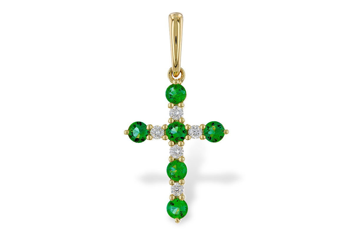 F275-02323: PENDANT .27 TW EMERALD .35 TGW