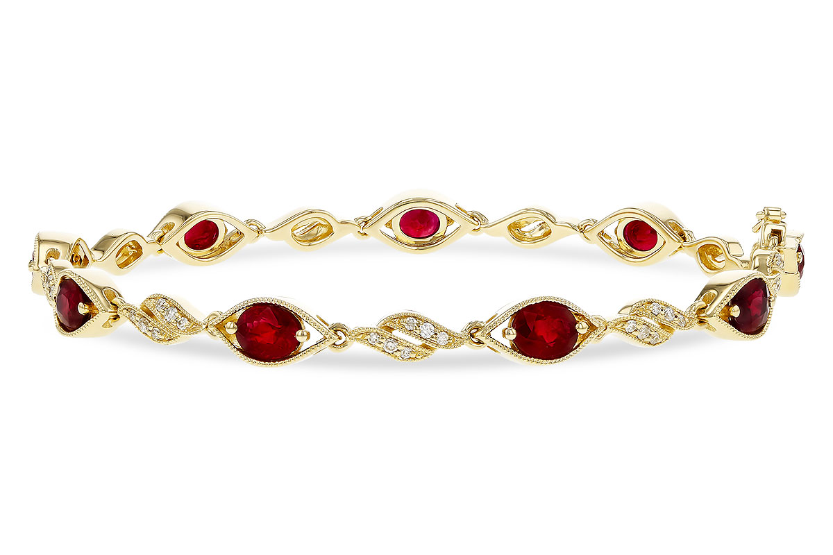 F275-02359: BRACELET 3.68 RUBY 3.92 TGW (7")