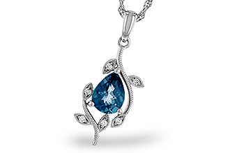 F275-04150: NECK 1.20 LONDON BLUE TOPAZ 1.25 TGW (8x6MM LBT)