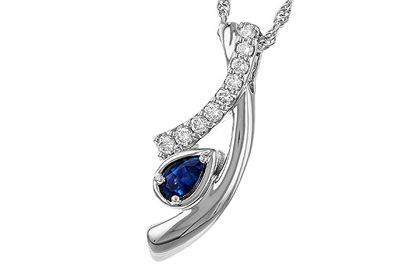 F275-05914: NECKLACE .23 SAPP .40 TGW (5x3 SAPP)