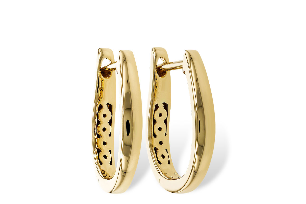 F275-05977: GOLD EARRINGS (15MM)