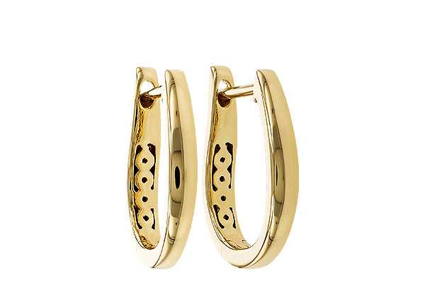 F275-05977: GOLD EARRINGS (15MM)