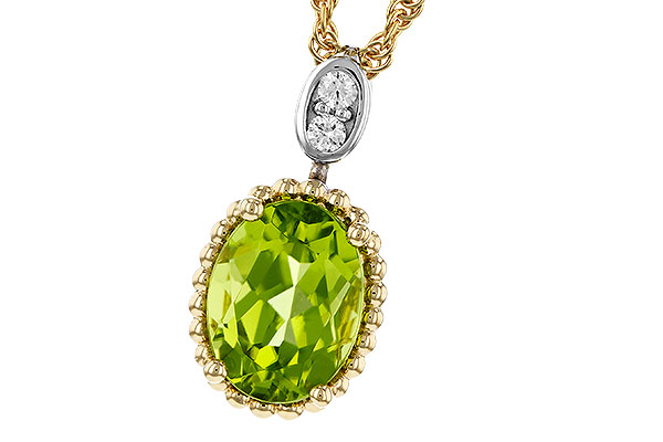 F275-07795: NECKLACE 1.22 PERIDOT 1.25 TGW (8x6MM OV)