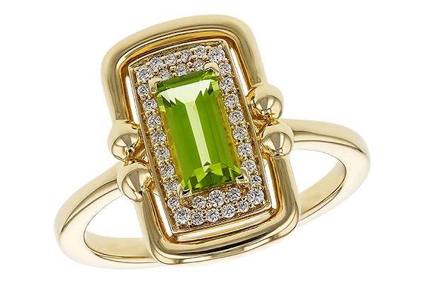 F275-08650: LDS RG .72 PERIDOT .84 TGW (8x4MM PER)
