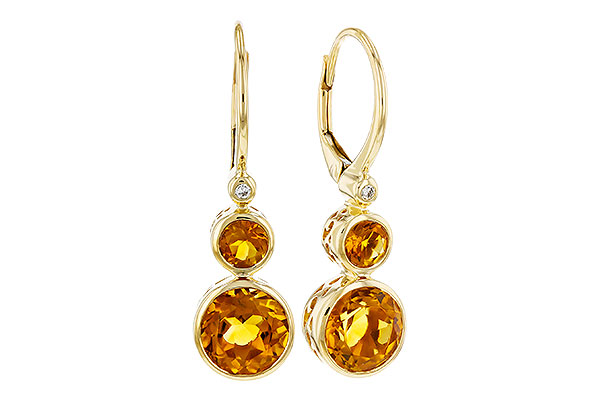 F275-91395: EARR 2.74 TW CITRINE 2.76 TGW (4MM/7MM CIT)