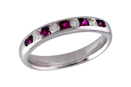 G093-19559: LDS WED RG .22 RUBY .38 TGW