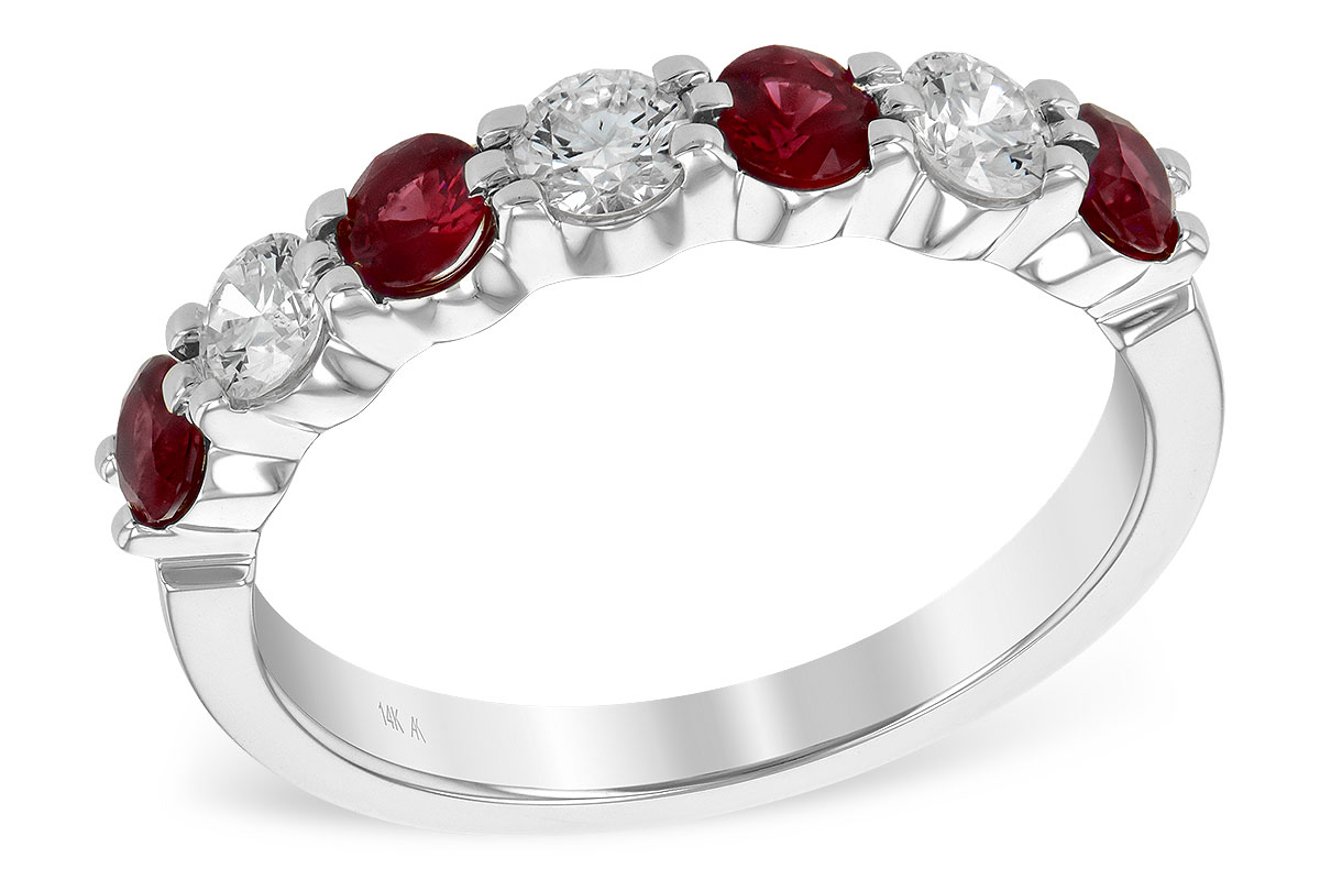 G185-96877: LDS WED RG .61 TW RUBY 1.00 TGW