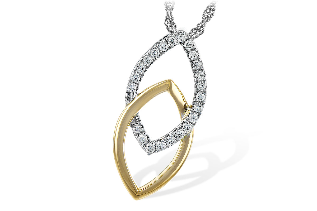 G189-62350: NECKLACE .20 TW