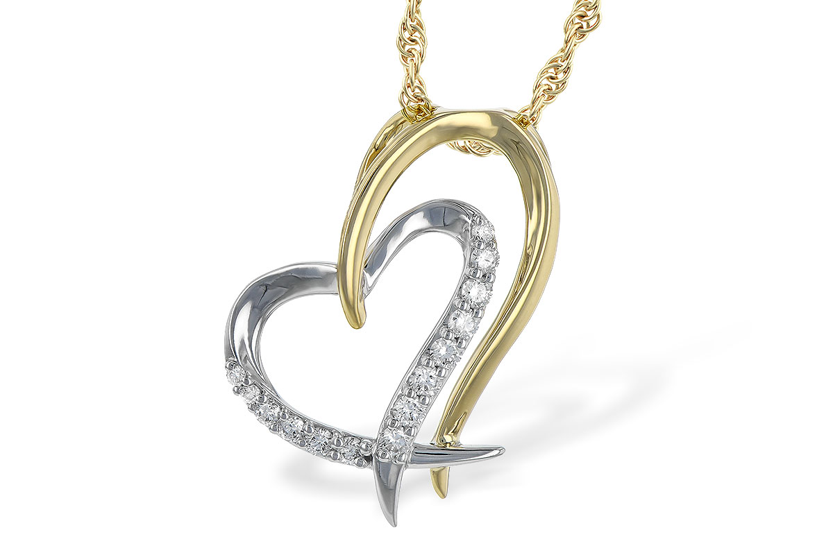 G190-48686: NECKLACE .15 TW