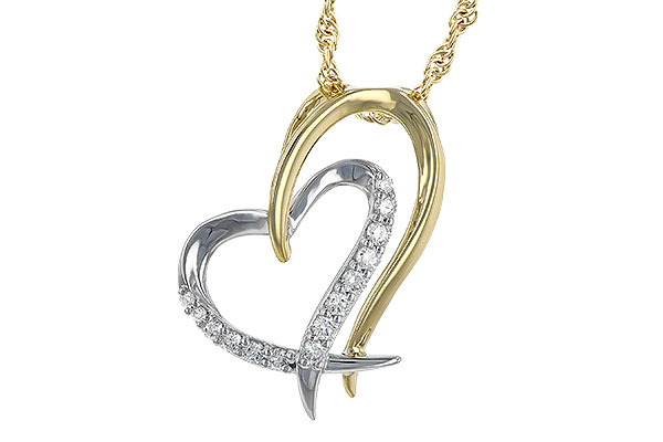 G190-48686: NECKLACE .15 TW