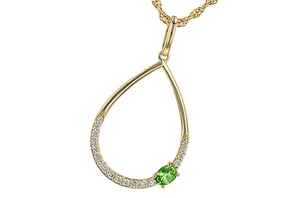 G190-53232: NECK .17 GREEN GARNET .26 TGW
