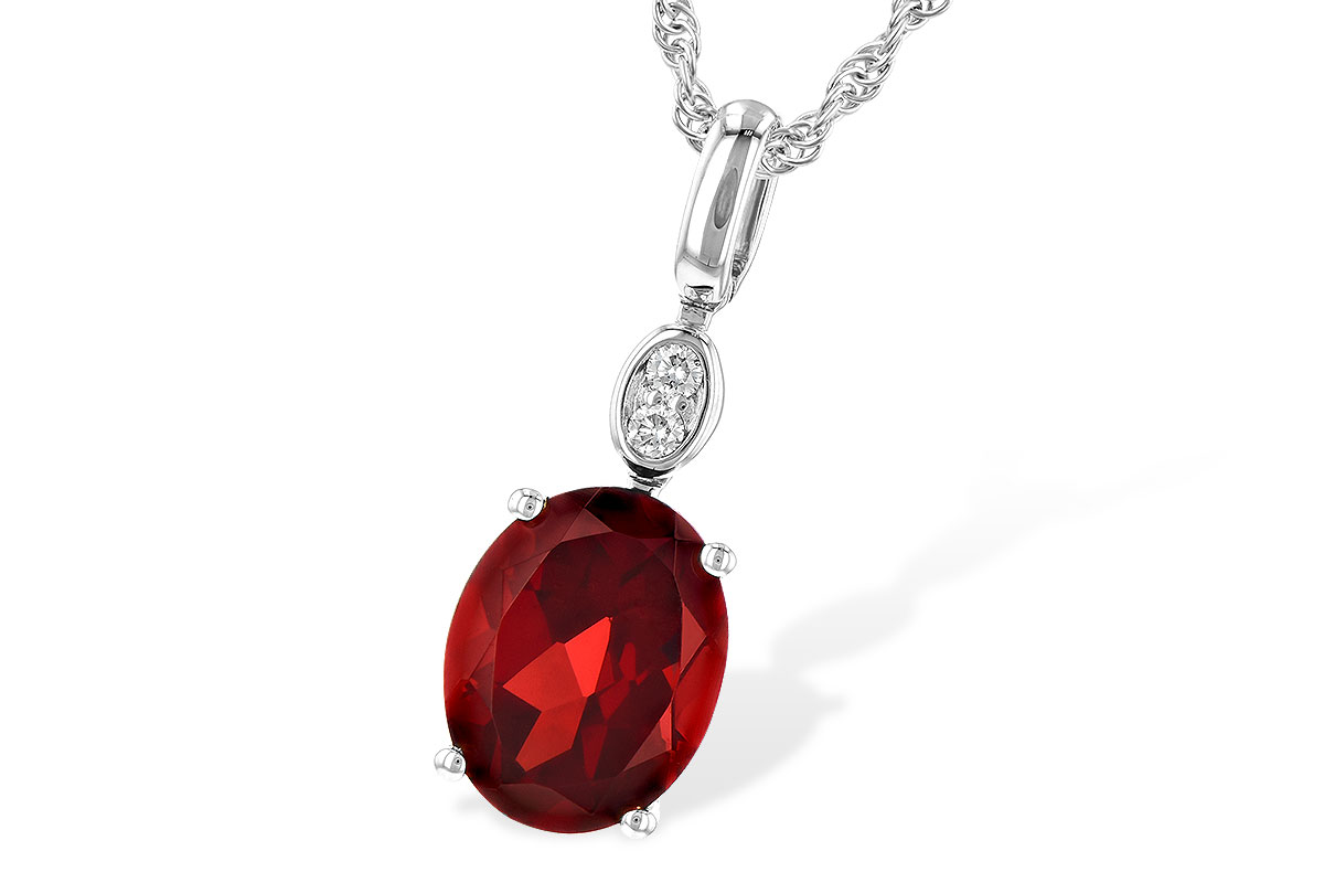 G190-53268: NECK 2.90 GARNET 2.93 TGW (10x8MM GAR)