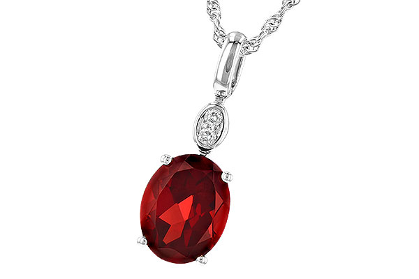 G190-53268: NECK 2.90 GARNET 2.93 TGW (10x8MM GAR)