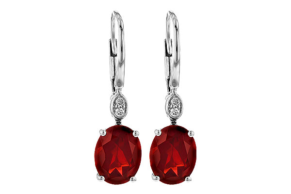 G190-54104: EARR 3.45 TW GARNET 3.50 TGW (9x7MM GAR)