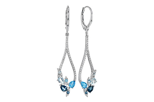 G273-22332: EARR 1.08 BLUE TOPAZ 1.35 TGW