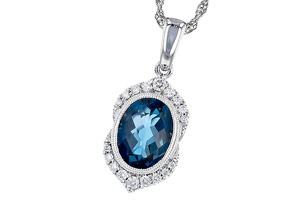 G273-26886: NECK 1.96 LONDON BLUE TOPAZ 2.10 TGW