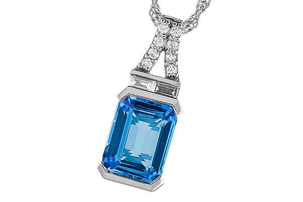 G274-15941: NECK 2.64 LONDON BLUE TOPAZ 2.80 TGW (9x7MM BT)