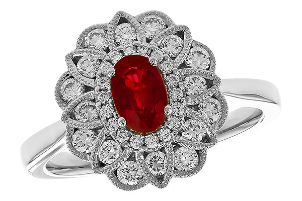 G274-16850: LDS RG .55 TW RUBY 1.07 TGW (6x4MM RUBY)