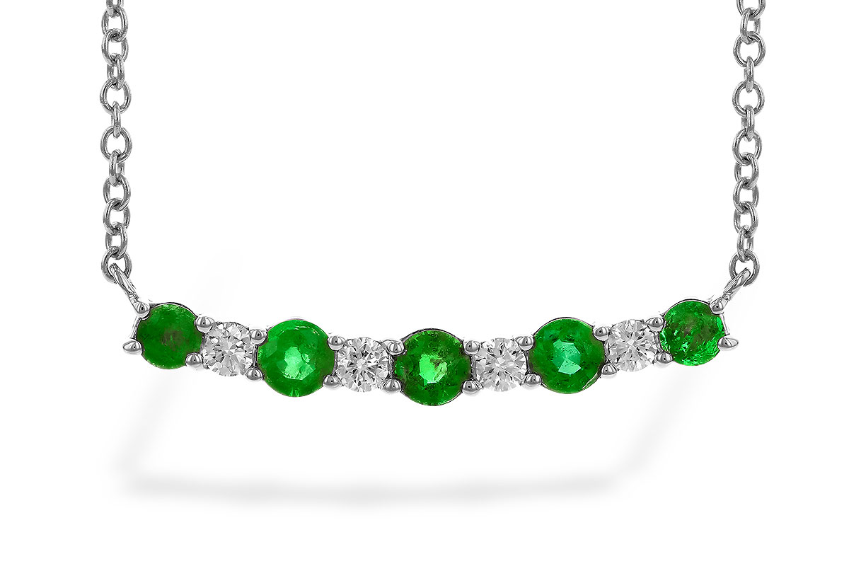 G274-16859: NECK .43 TW EMERALD .55 TGW
