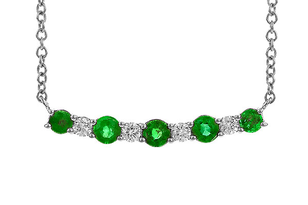 G274-16859: NECK .43 TW EMERALD .55 TGW