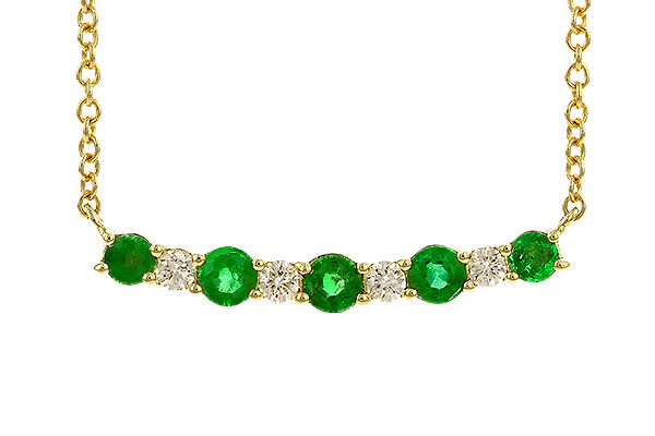 G274-16859: NECK .43 TW EMERALD .55 TGW