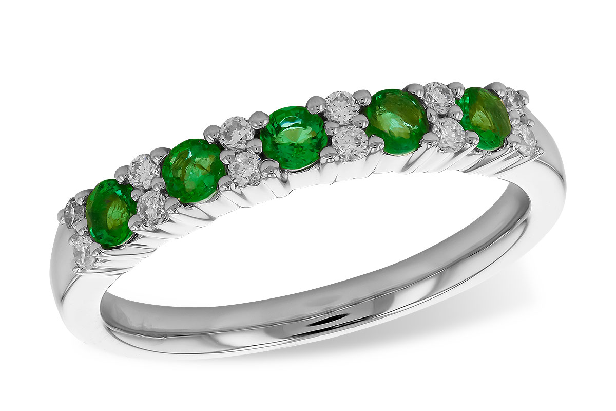 G274-16886: LDS WED RG .33 EMERALD .47 TGW