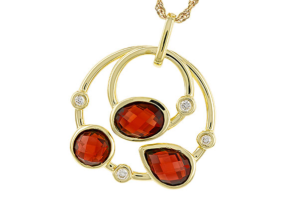 G275-00468: NECKLACE 2.88 GARNET 2.94 TGW