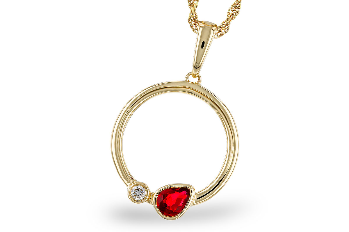 G275-02341: NECKLACE .24 RUBY .26 TGW