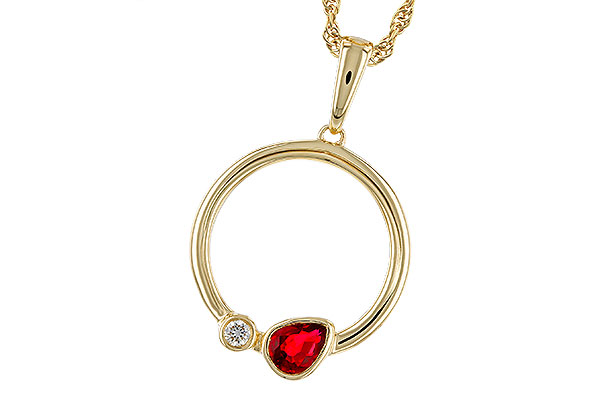 G275-02341: NECKLACE .24 RUBY .26 TGW
