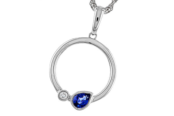 G275-02350: NECKLACE .26 SAPPHIRE .28 TGW