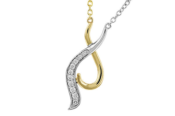 G275-05059: NECKLACE .10 TW (18")
